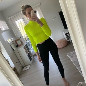 ZARA Neon Mock Neck